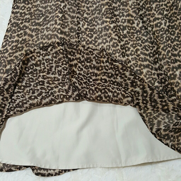 Jaclyn Smith Leopard Print Skirt Size L - Picture 2 of 4